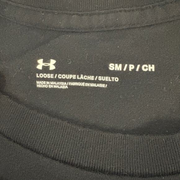 Under Armour Freedom Black Tee Men’s S Loose Fit 1370810 EUC - Picture 3 of 8